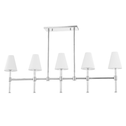 Janelle Five Light Linear in Polished Nickel (428|H630905-PN)