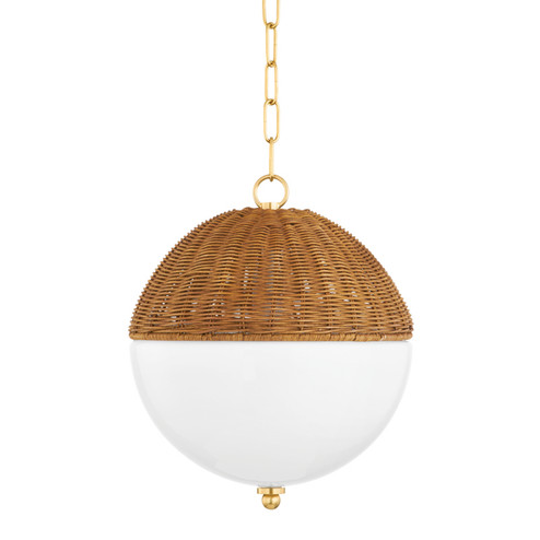 Summer One Light Pendant in Aged Brass (428|H603701S-AGB)
