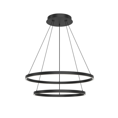 Cerchio LED Chandelier in Black (347|CH87832-BK)