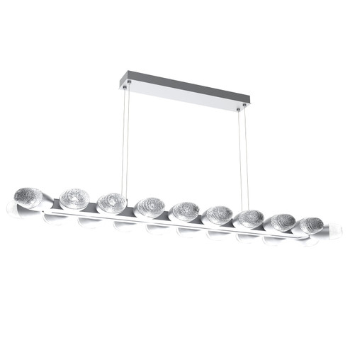Pebble LED Linear Suspension in Classic Silver (404|PLB0079-60-CS-PC-CA1-L1)