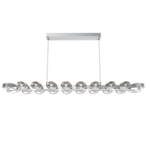 Pebble LED Linear Suspension in Classic Silver (404|PLB0079-60-CS-PC-CA1-L3)