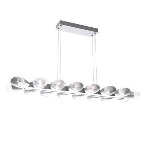 Pebble LED Linear Suspension in Classic Silver (404|PLB0079-48-CS-PC-CA1-L1)