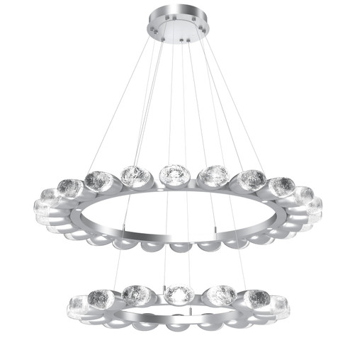 Pebble LED Chandelier in Classic Silver (404|CHB0079-2T-CS-PC-CA1-L3)