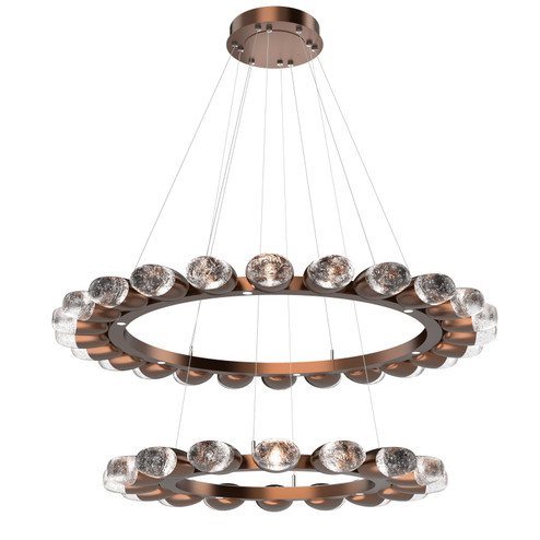 Pebble LED Chandelier in Burnished Bronze (404|CHB0079-2T-BB-PC-CA1-L3)