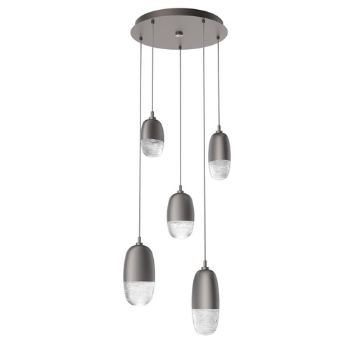 Pebble LED Pendant in Graphite (404|CHB0079-05-GP-PC-C01-L1)