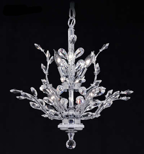 Florale Eight Light Chandelier in Silver (64|94456S22)