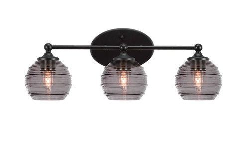 Capri Three Light Bath Bar in Matte Black (200|5913-MB-5112)