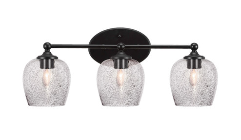 Capri Three Light Bathroom Lighting in Matte Black (200|5913-MB-4812)