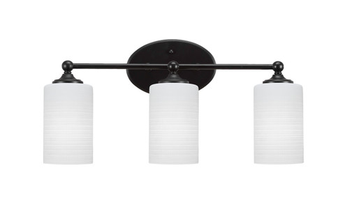 Capri Three Light Bathroom Lighting in Matte Black (200|5913-MB-4061)