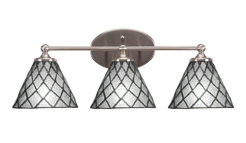 Capri Three Light Bathroom Lighting in Brushed Nickel (200|5913-BN-9185)
