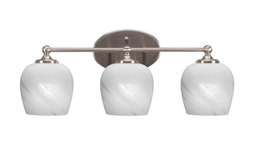 Capri Three Light Bathroom Lighting in Brushed Nickel (200|5913-BN-4811)