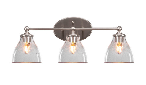 Capri Three Light Bathroom Lighting in Brushed Nickel (200|5913-BN-4760)