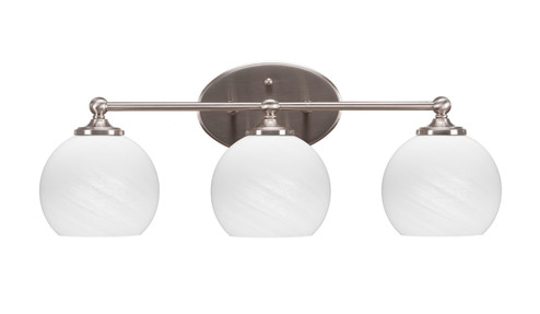 Capri Three Light Bathroom Lighting in Brushed Nickel (200|5913-BN-4101)