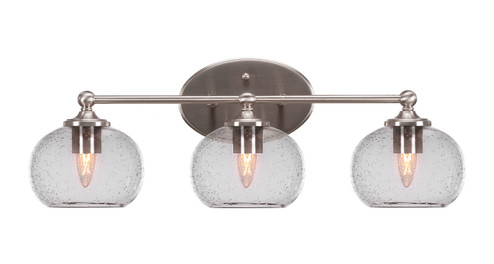 Capri Three Light Bathroom Lighting in Brushed Nickel (200|5913-BN-202)