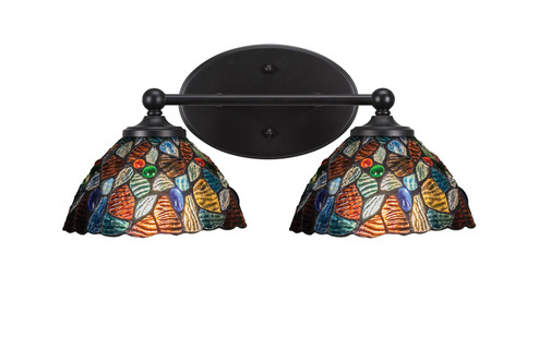 Capri Two Light Bathroom Lighting in Matte Black (200|5912-MB-9955)