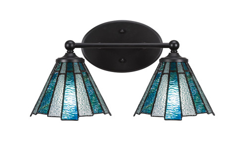 Capri Two Light Bathroom Lighting in Matte Black (200|5912-MB-9325)