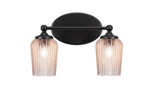Capri Two Light Bathroom Lighting in Matte Black (200|5912-MB-4253)
