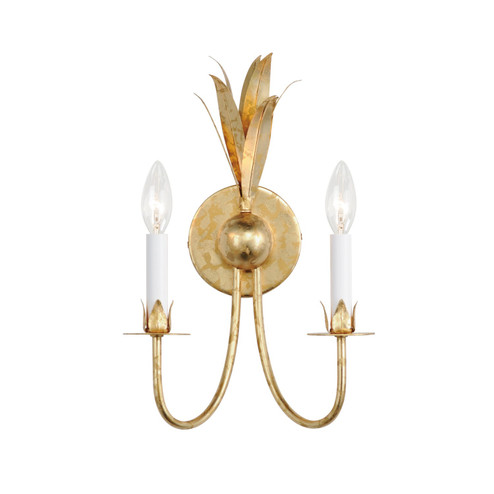 Paloma Two Light Wall Sconce in Gold Leaf (16|2882GL)
