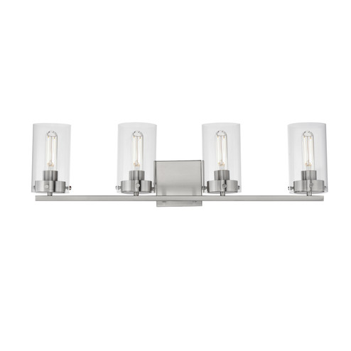 Pinn Four Light Bath Vanity in Satin Nickel (16|12404CLSN)