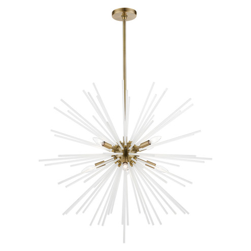 Uptown Eight Light Foyer Chandelier in Antique Brass (107|48828-01)