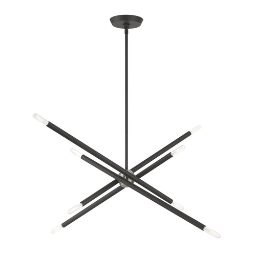 Soho Eight Light Linear Chandelier in Scandinavian Gray (107|46778-76)