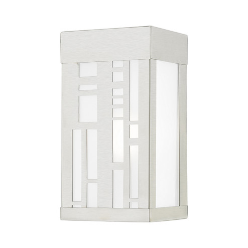 Malmo One Light Outdoor Wall Sconce in Brushed Nickel (107|22971-91)