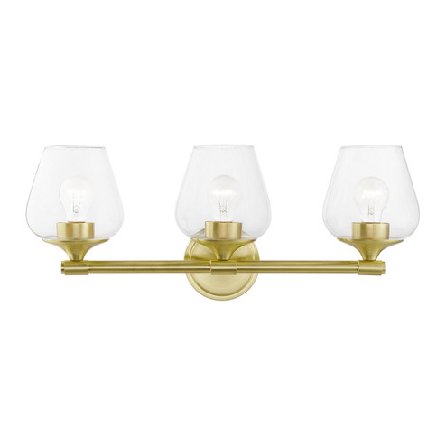 Willow Three Light Vanity Sconce in Satin Brass (107|17473-12)