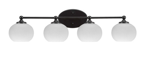Capri Four Light Bathroom Lighting in Brushed Nickel (200|5914-MB-212)