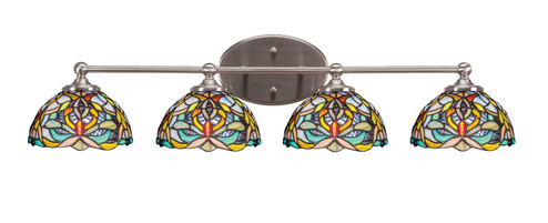 Capri Four Light Bathroom Lighting in Brushed Nickel (200|5914-BN-9905)