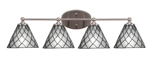 Capri Four Light Bathroom Lighting in Brushed Nickel (200|5914-BN-9185)