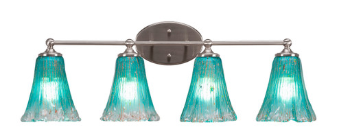 Capri Four Light Bathroom Lighting in Brushed Nickel (200|5914-BN-725)