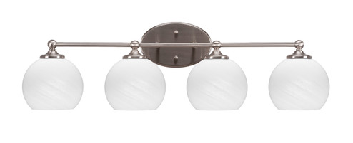 Capri Four Light Bathroom Lighting in Brushed Nickel (200|5914-BN-4101)