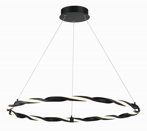 Convolution LED Pendant in Coal Black (42|P5481-66A-L)