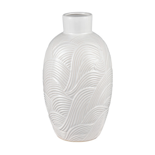 Flynn Vase in Gloss White (45|S0017-9192)