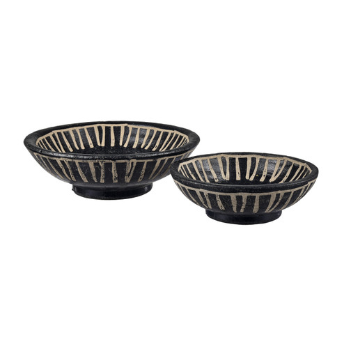 Eleni Plate - Set of 2 in Black (45|H0017-10439/S2)