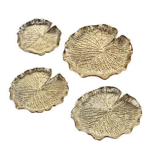 Lilypad Bowl in Gold (45|H0017-10427/S4)