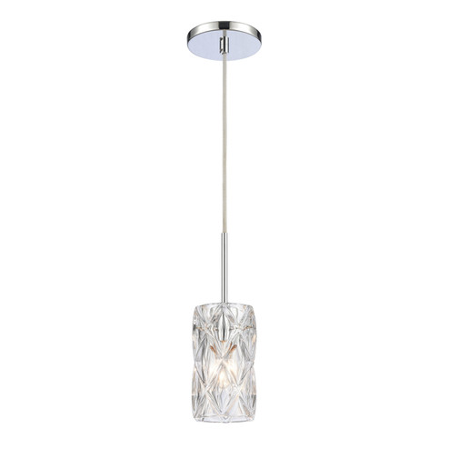 Formade Crystal One Light Mini Pendant in Polished Chrome (45|82196/1)