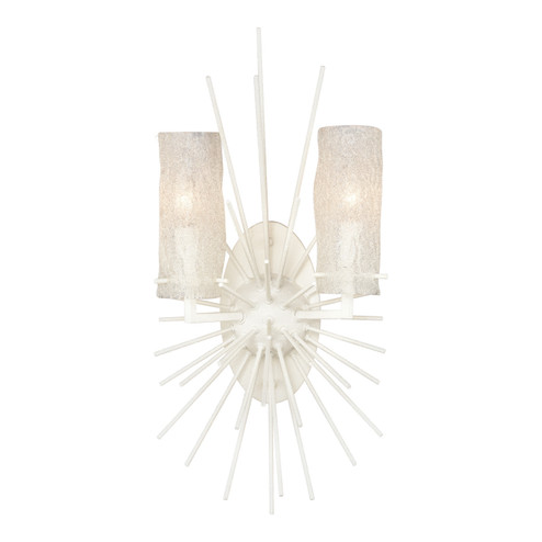 Sea Urchin Two Light Wall Sconce in White Coral (45|82081/2)