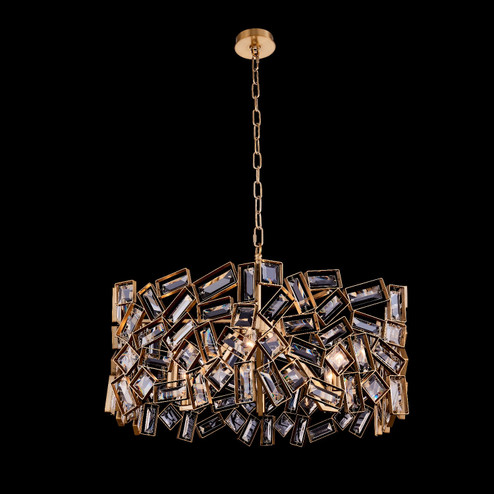 Inclanta Six Light Pendant in Winter Brass (238|038155-044-FR001)