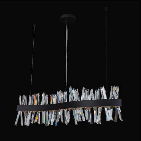 Glacier LED Island Pendant in Matte Balck (238|030250-052)