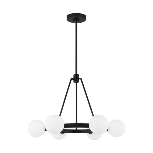 Clybourn Six Light Chandelier in Midnight Black (454|3161606-112)