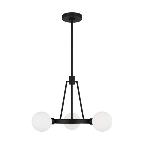 Clybourn Three Light Chandelier in Midnight Black (454|3161603-112)