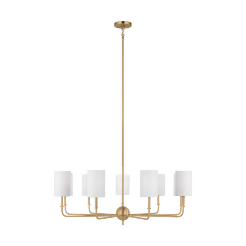 Foxdale Nine Light Chandelier in Satin Brass (454|3109309-848)