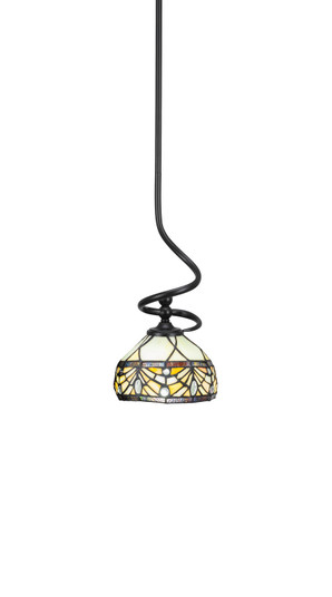 Capri One Light Mini Pendant in Matte Black (200|901-MB-9485)