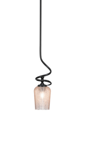 Capri One Light Mini Pendant in Matte Black (200|901-MB-4253)