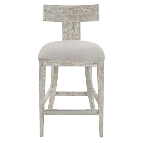 Idris Counter Stool in Whitewashed (52|23693)