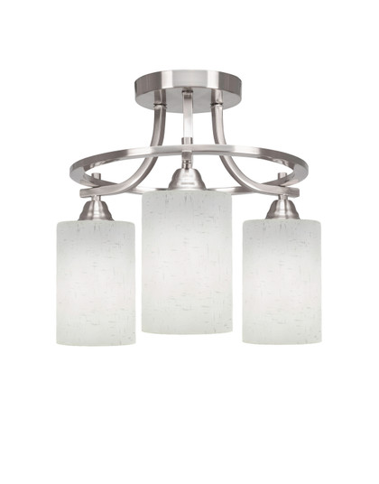 Paramount Three Light Semi-Flush Mount in Brushed Nickel (200|3417-BN-310)