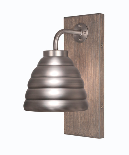 Oxbridge One Light Wall Sconce in Graphite & Painted Distressed Wood-look (200|1771-GPDW-425-GP)