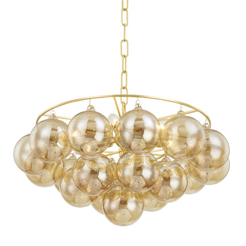 Mimi Six Light Chandelier in Aged Brass (428|H711806-AGB)