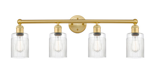 Edison Four Light Bath Vanity in Brushed Satin Nickel (405|616-4W-SN-G341)